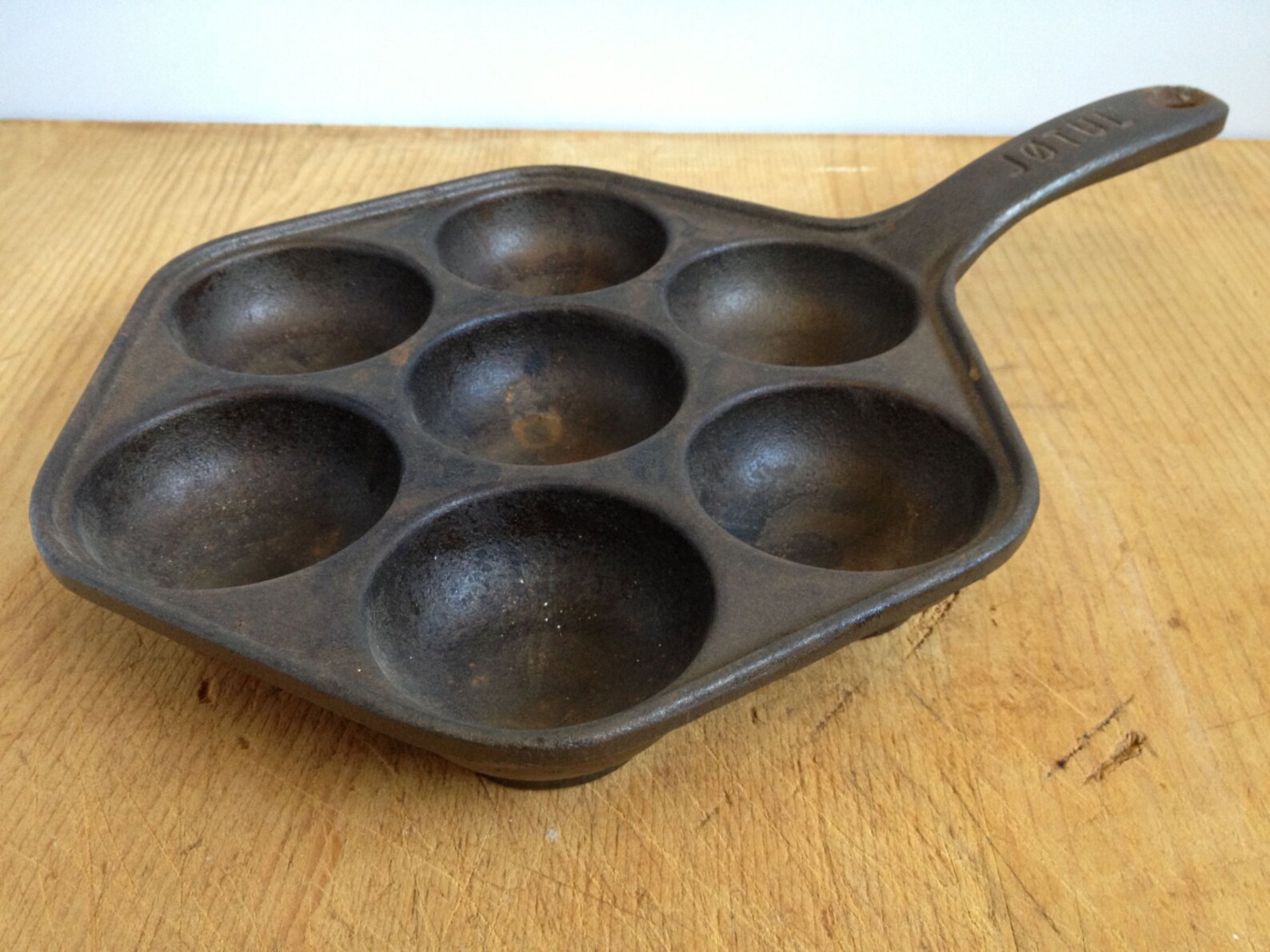 Vintage Aebleskiver Pan Cast Iron Jotul Norway Etsy