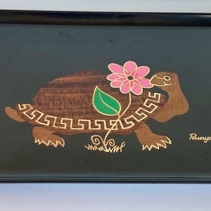 Turtle Tray Couroc - Etsy
