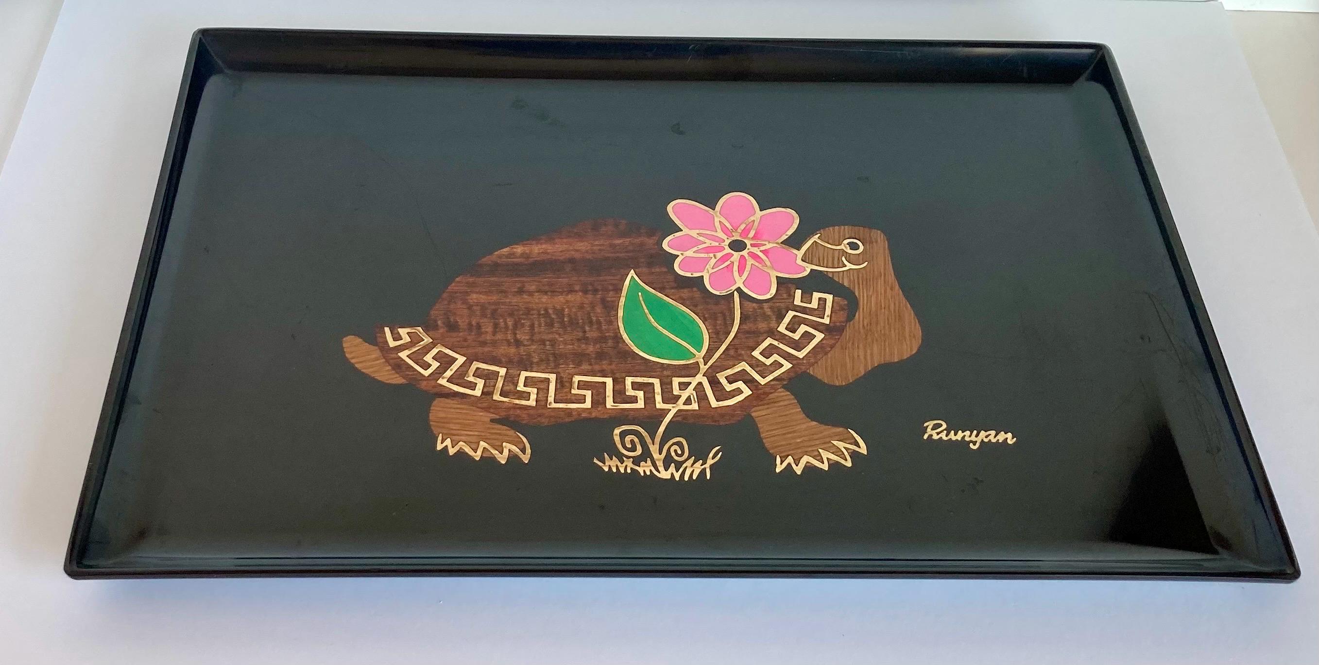 Turtle Tray Couroc - Etsy