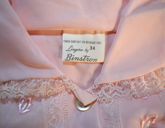 Vintage 50s Pajamas Deadstock Binstron Melon Pink… - image 7