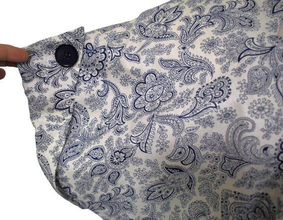 Vintage 40s Dress Penneys Frocks Volup Navy Blue … - image 6