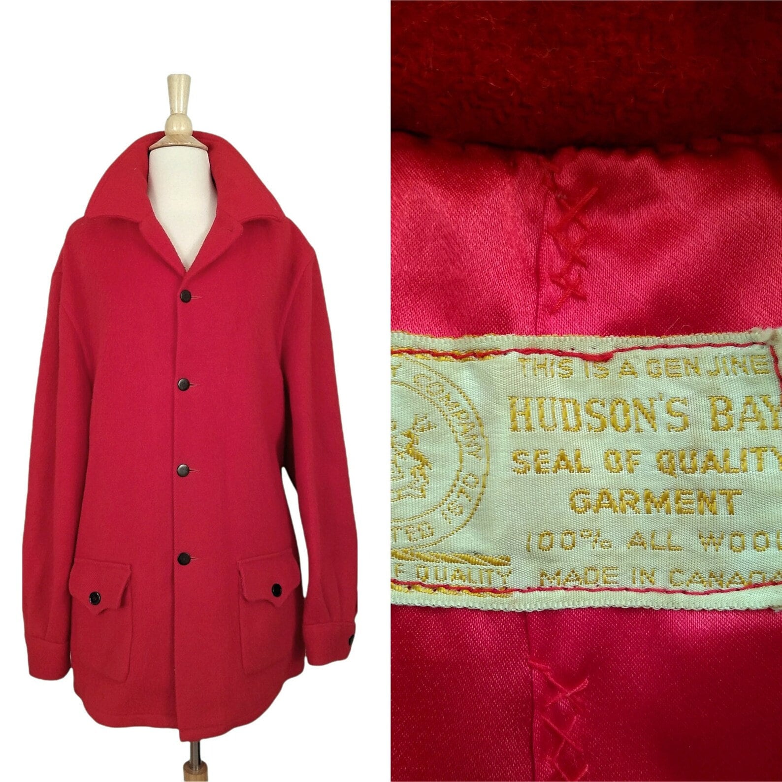 60s Hudson Bay Coat - Etsy