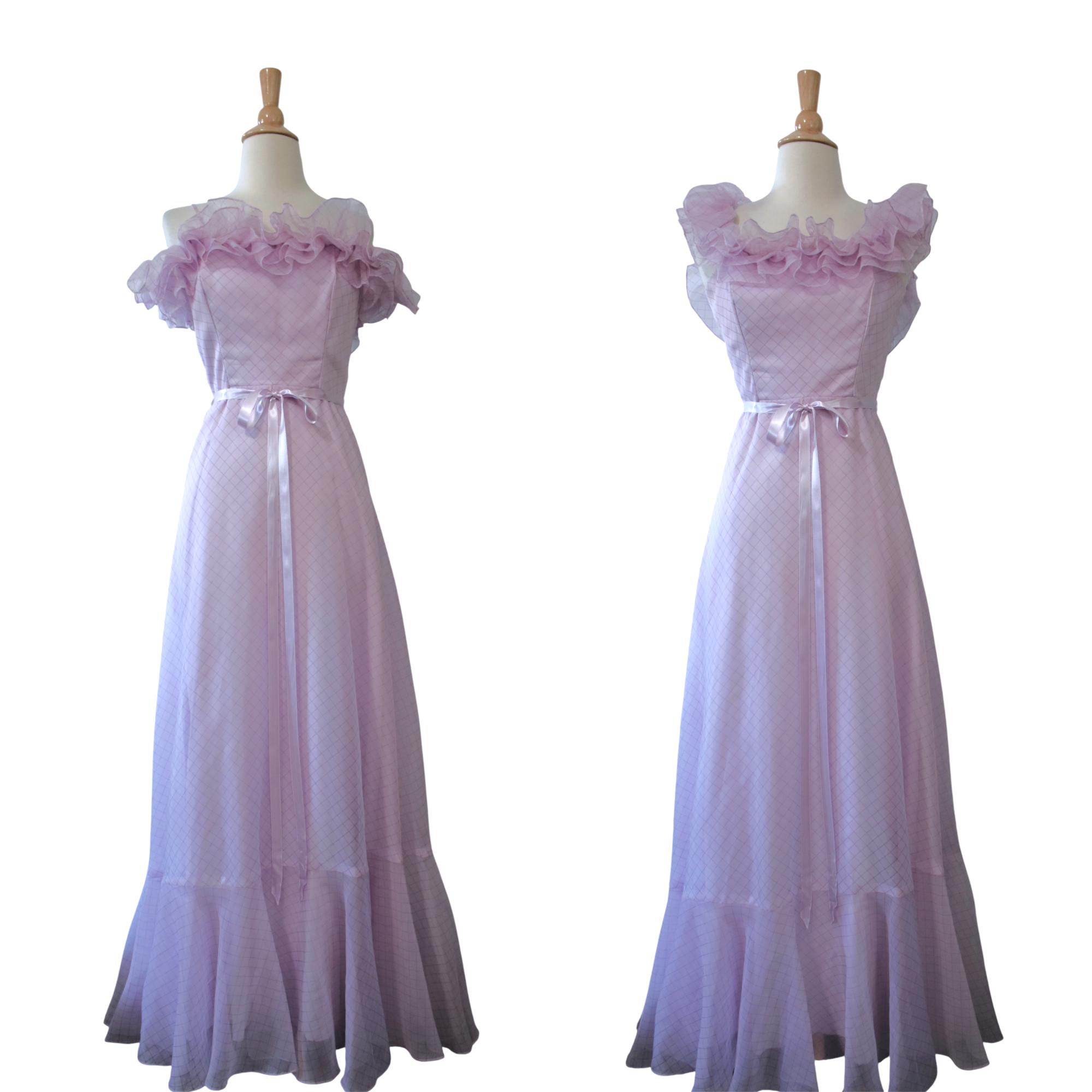 Lilac off Shoulder Dress - Etsy