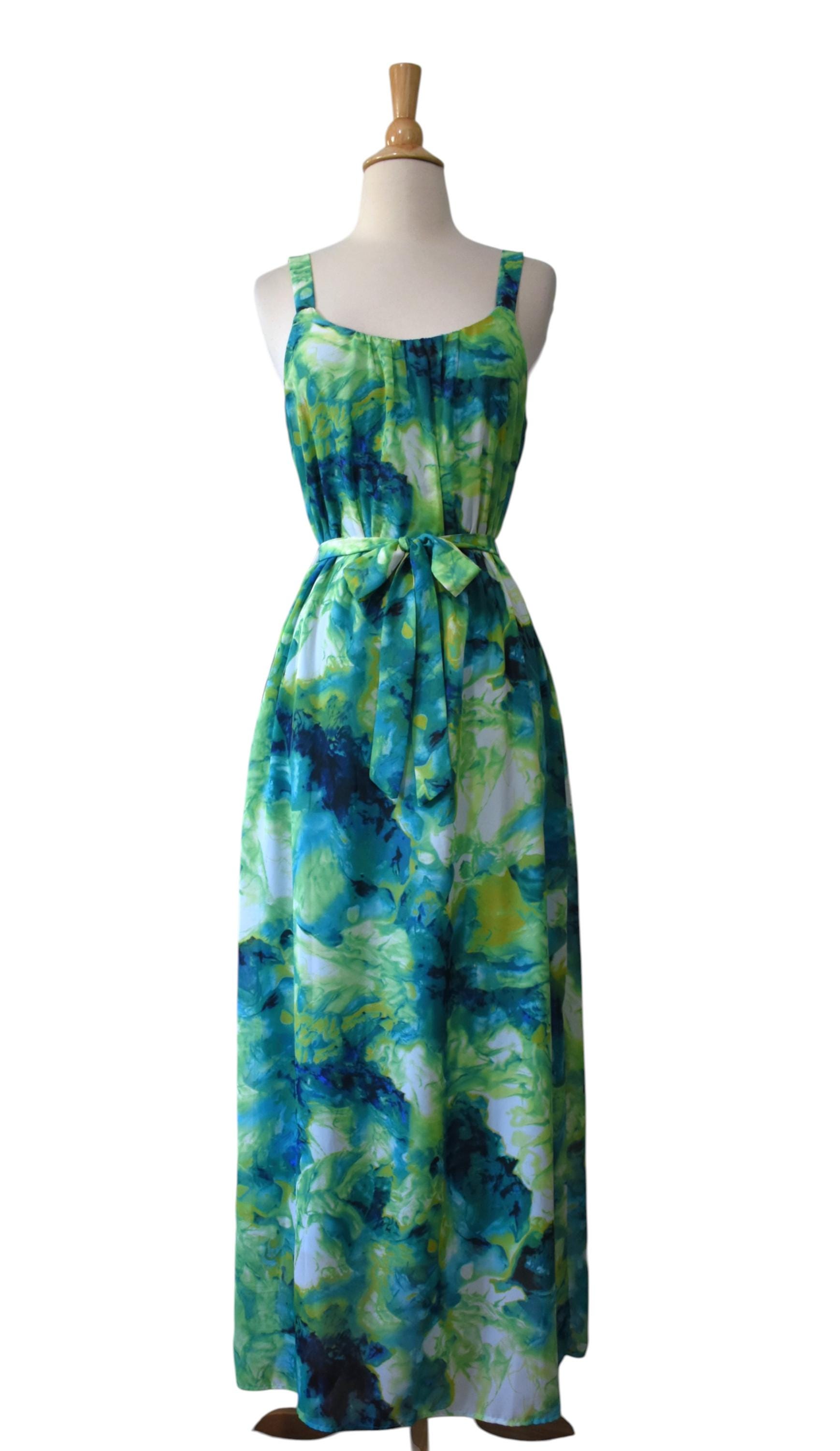 robbie bee dresses vintage dress with POCKETS size XL All items are vintage and have been worn and loved Vintage 80s Cotton Floral Midaxi