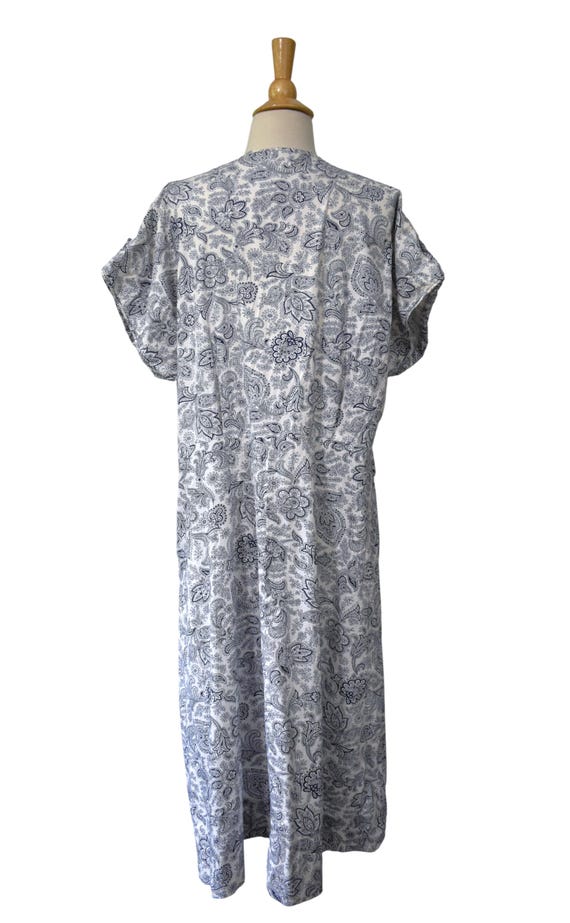 Vintage 40s Dress Penneys Frocks Volup Navy Blue … - image 10