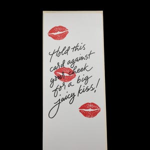 Carte de voeux vintage des années 80 Gallant Greetings Lovey Dovey Make Up Valentine Kiss Me Vertical lunatique humoristique Flirty Enveloppe ensemble