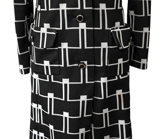 Vintage 70s Dress Leonard Arkin MOD BH Wragge Bla… - image 4