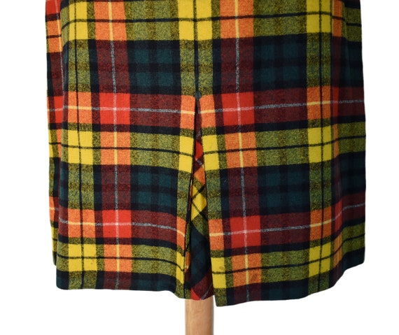 Vintage 60s Skirt Pendleton MOD Academia Yellow G… - image 4