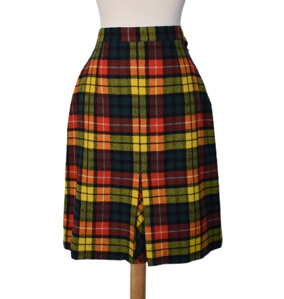 Vintage 60s Skirt Pendleton MOD Academia Yellow G… - image 2