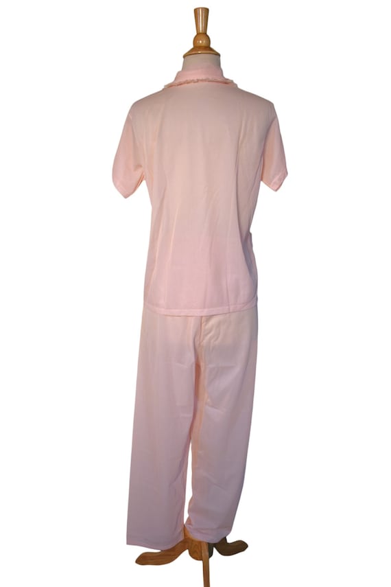 Vintage 50s Pajamas Deadstock Binstron Melon Pink… - image 9