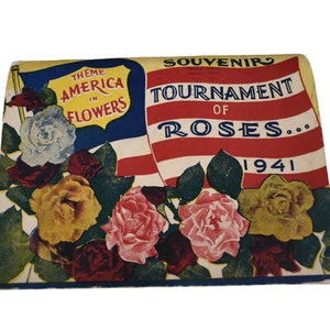 Carte postale vintage des années 40, défilé des roses, souvenir, accordéon, collection de photos, cartes postales éphémères en papier