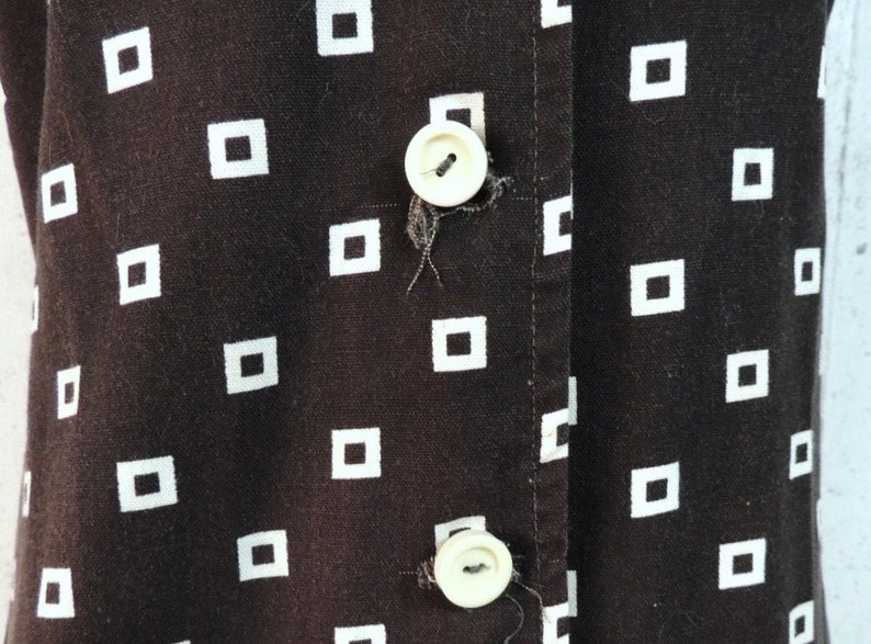 Vintage 60s Romper Byer Black White Geometric Squares Peep Shorts Skorts Tennis Jumper