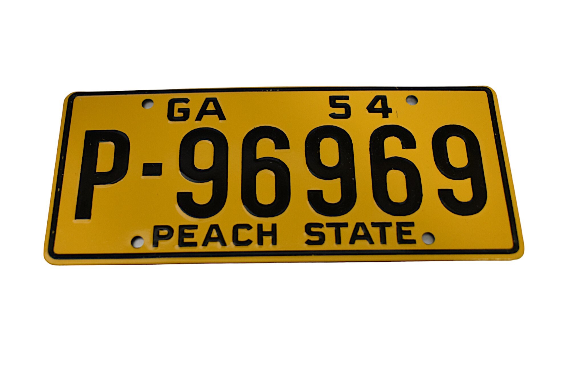 Vintage License Plates 50s Mid Century Wheaties General Mills