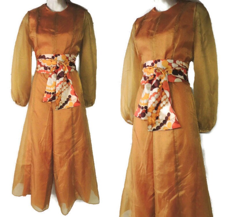70s gold jumpsuit