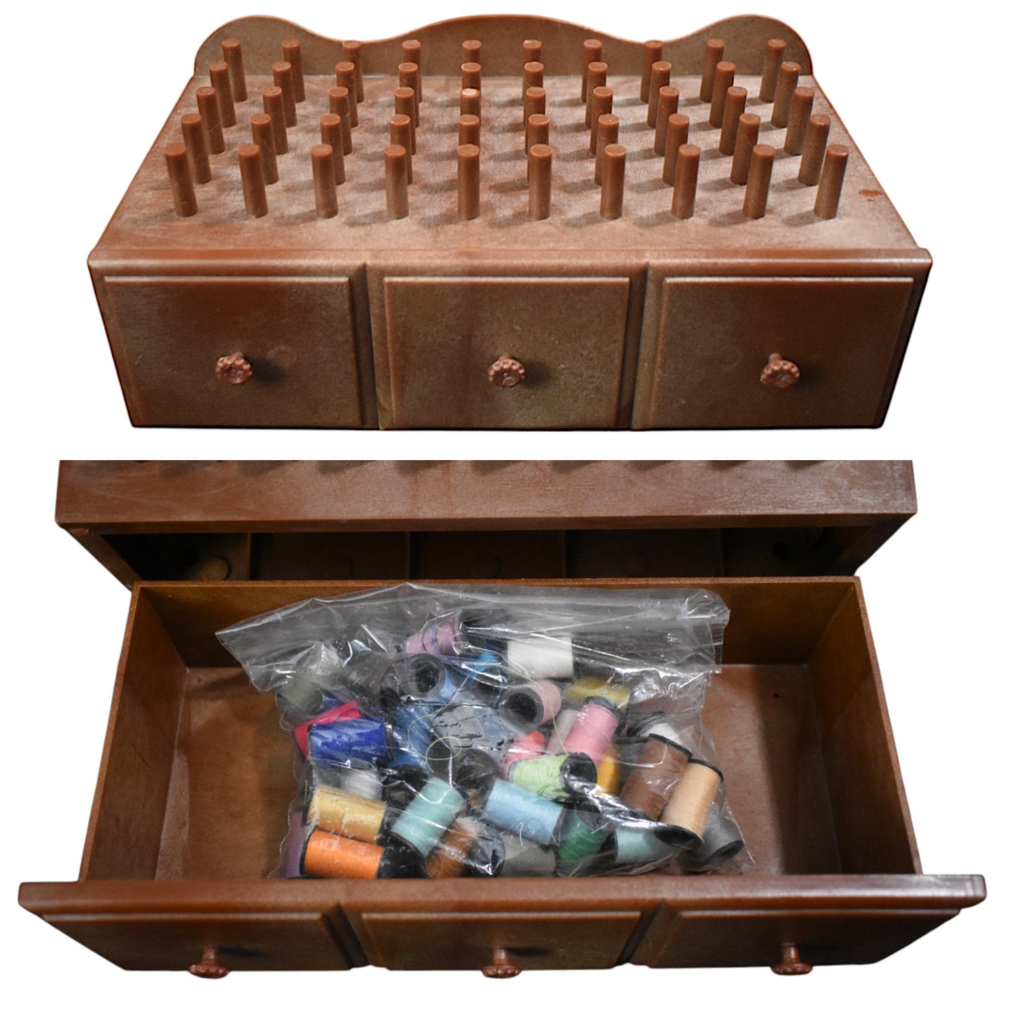 フランス DMC 裁縫箱 刺繍糸 キャビネット 引き出し ソーイング