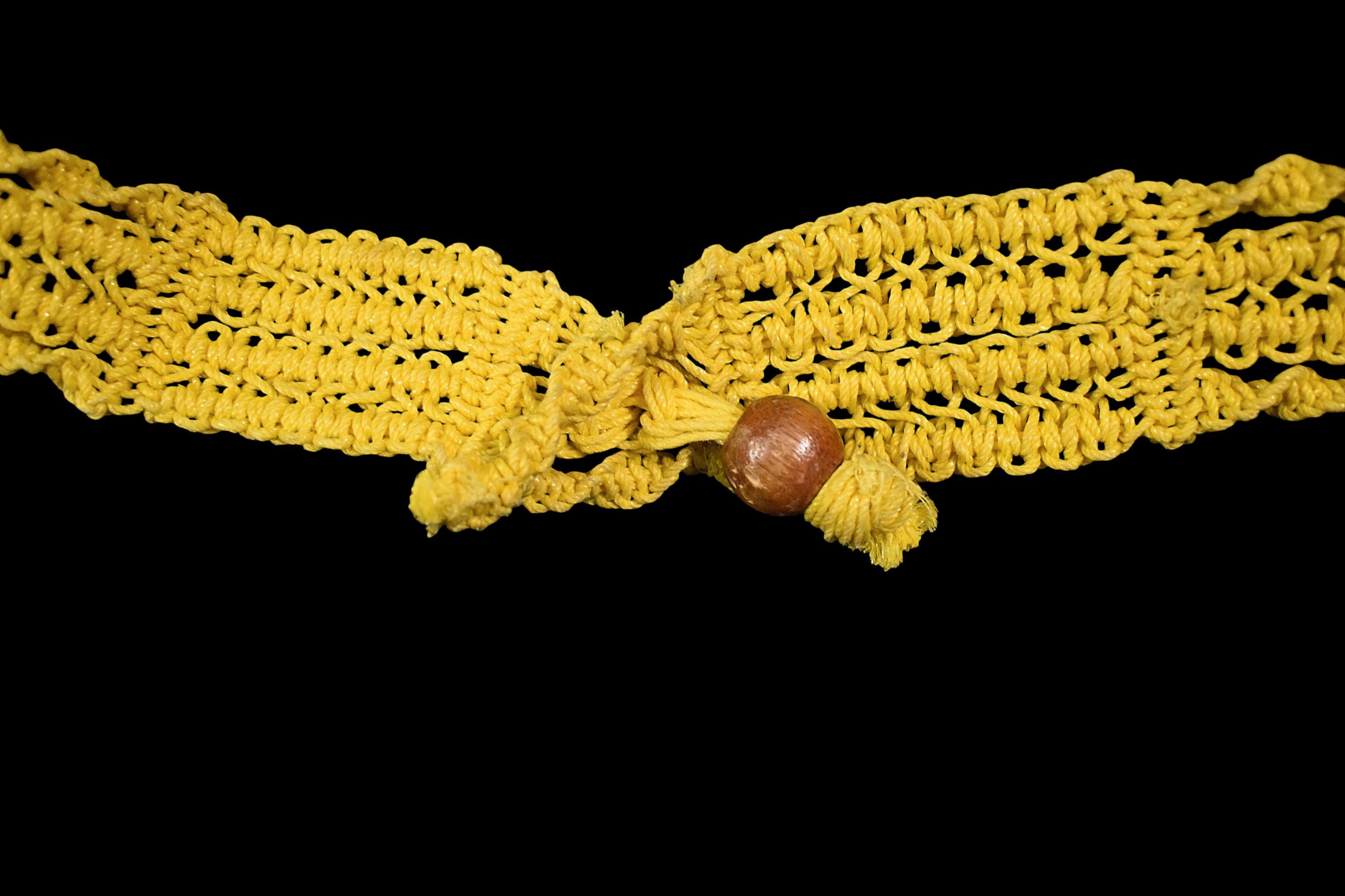 Vintage Crochet Macrame Colorful Belt Macrame - Petal Belt – Maple Tree Spaces main image 4