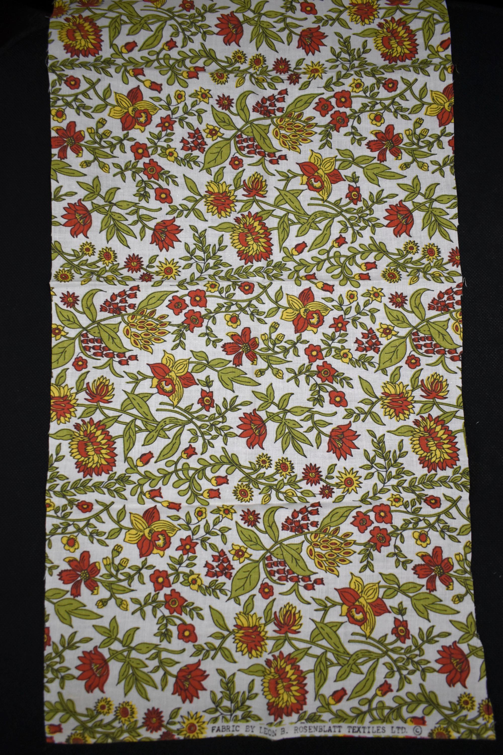 Vintage Fabric Lot 70s 80s Floral Calico Chintz Feedsack Country