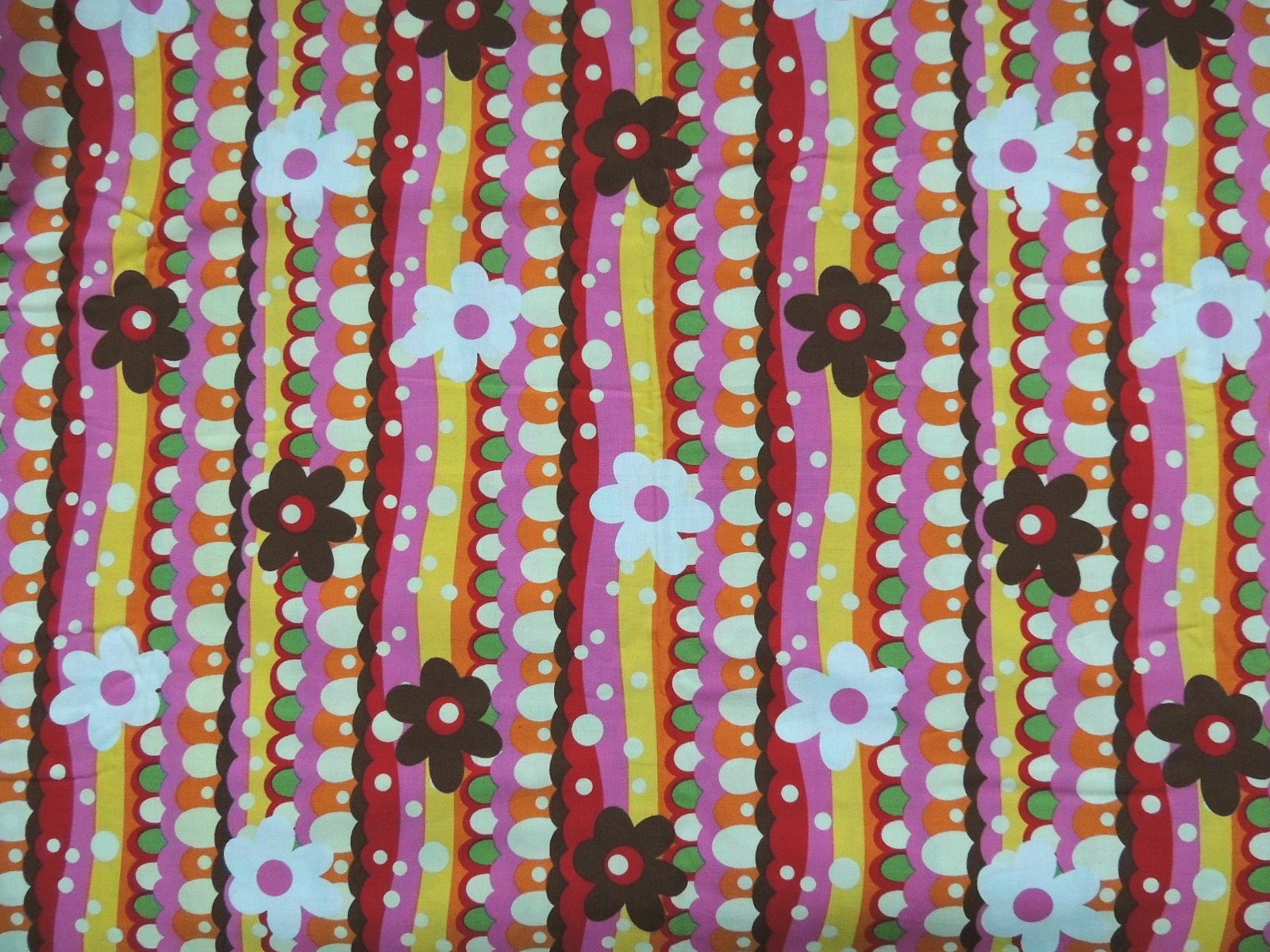 Peace, Floral, and Shrooms Fabric By The Yard - Too Groovy Black Fabric -  Summer Groovy Fabric – Pip Supply