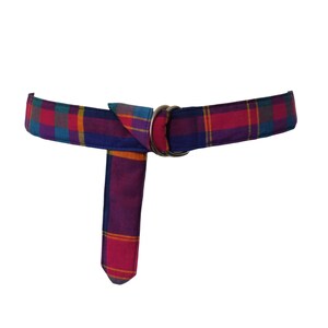 Madras Plaid Belt - Etsy display picture 2