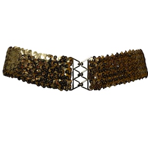Vintage woven-like Sequins belt Sequin Vintage Belt - Etsy main image 4