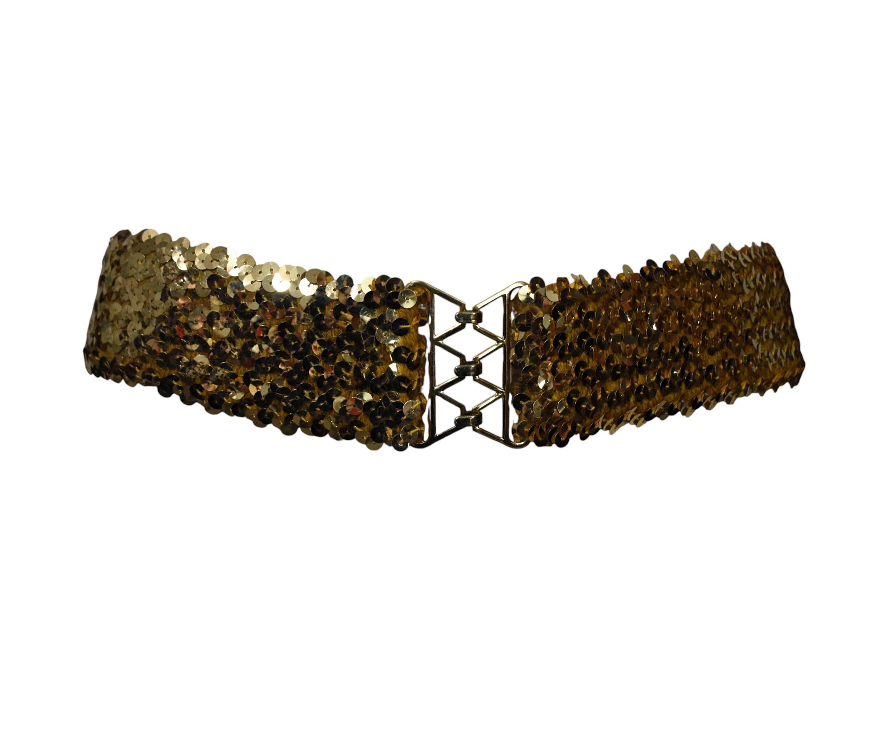 Vintage Sequin Belt - Etsy