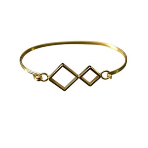 ヴィンテージ 80年代 ブレスレット デッドストック 香港 MCM 幾何学