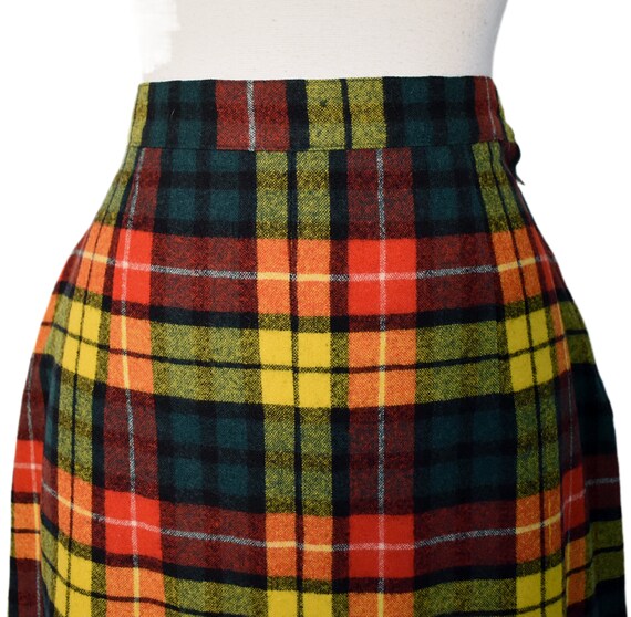 Vintage 60s Skirt Pendleton MOD Academia Yellow G… - image 3