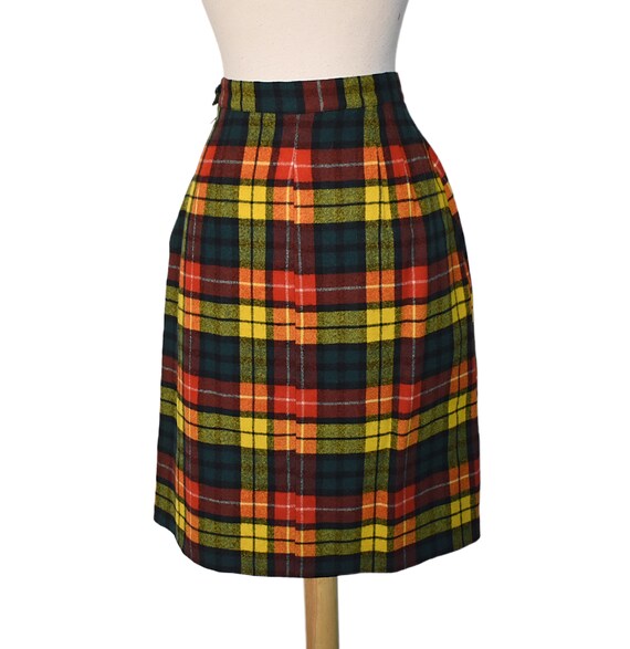 Vintage 60s Skirt Pendleton MOD Academia Yellow G… - image 7