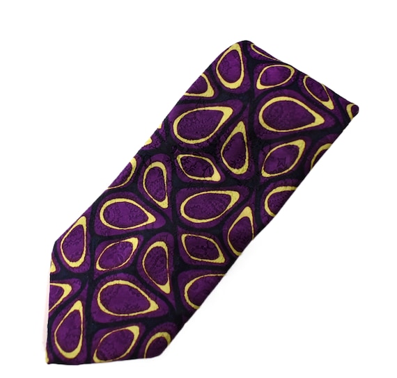 Vintage 60s Tie 70s Mens MOD Gino Pompeii Italy O… - image 1