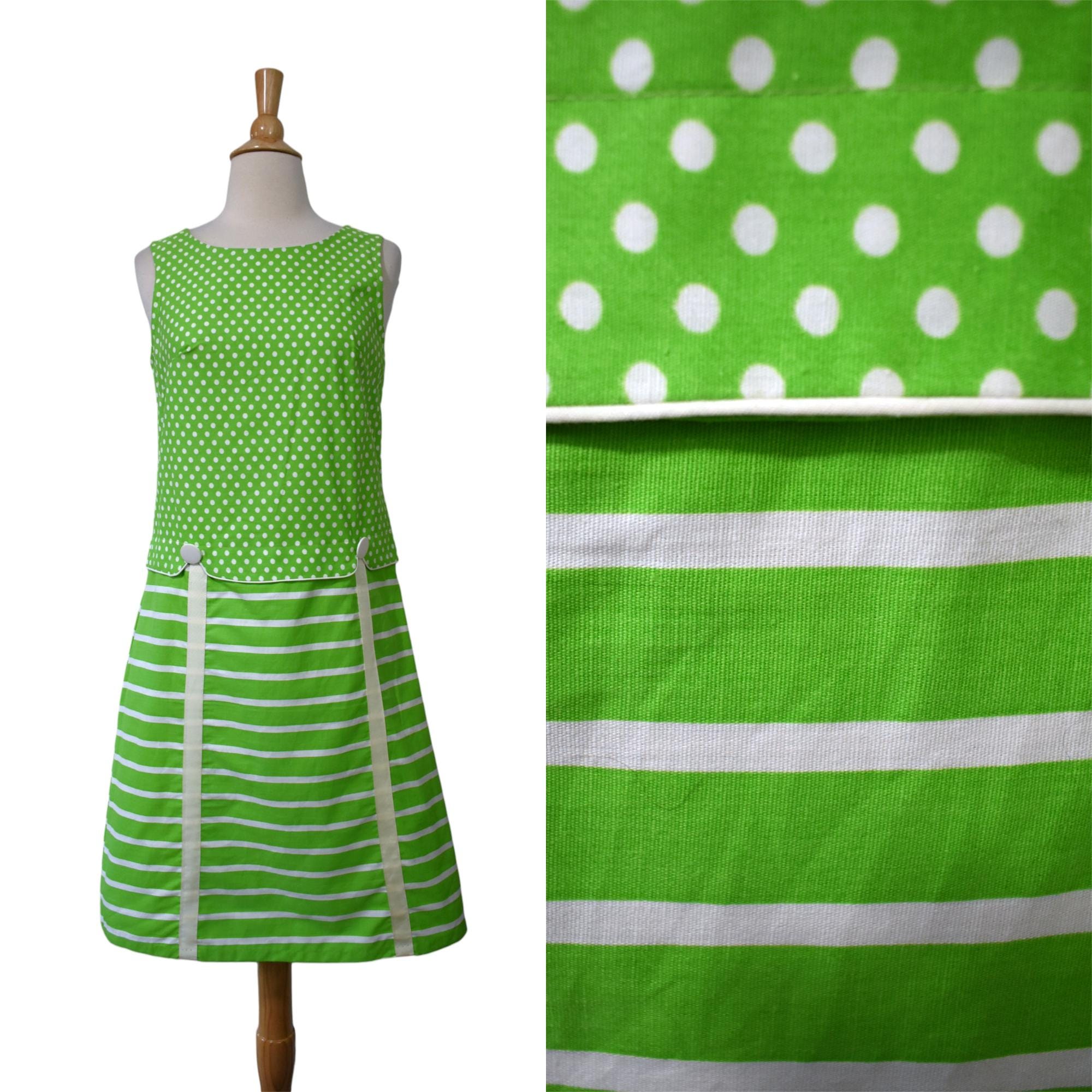 Green and White Polka Dot Dresses - Etsy Green and White Polka Dot Dresses - Etsy