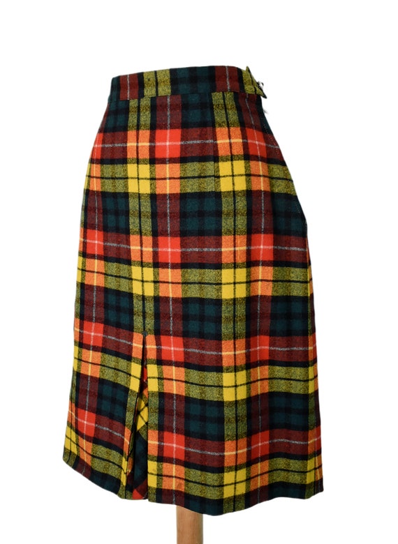 Vintage 60s Skirt Pendleton MOD Academia Yellow G… - image 5