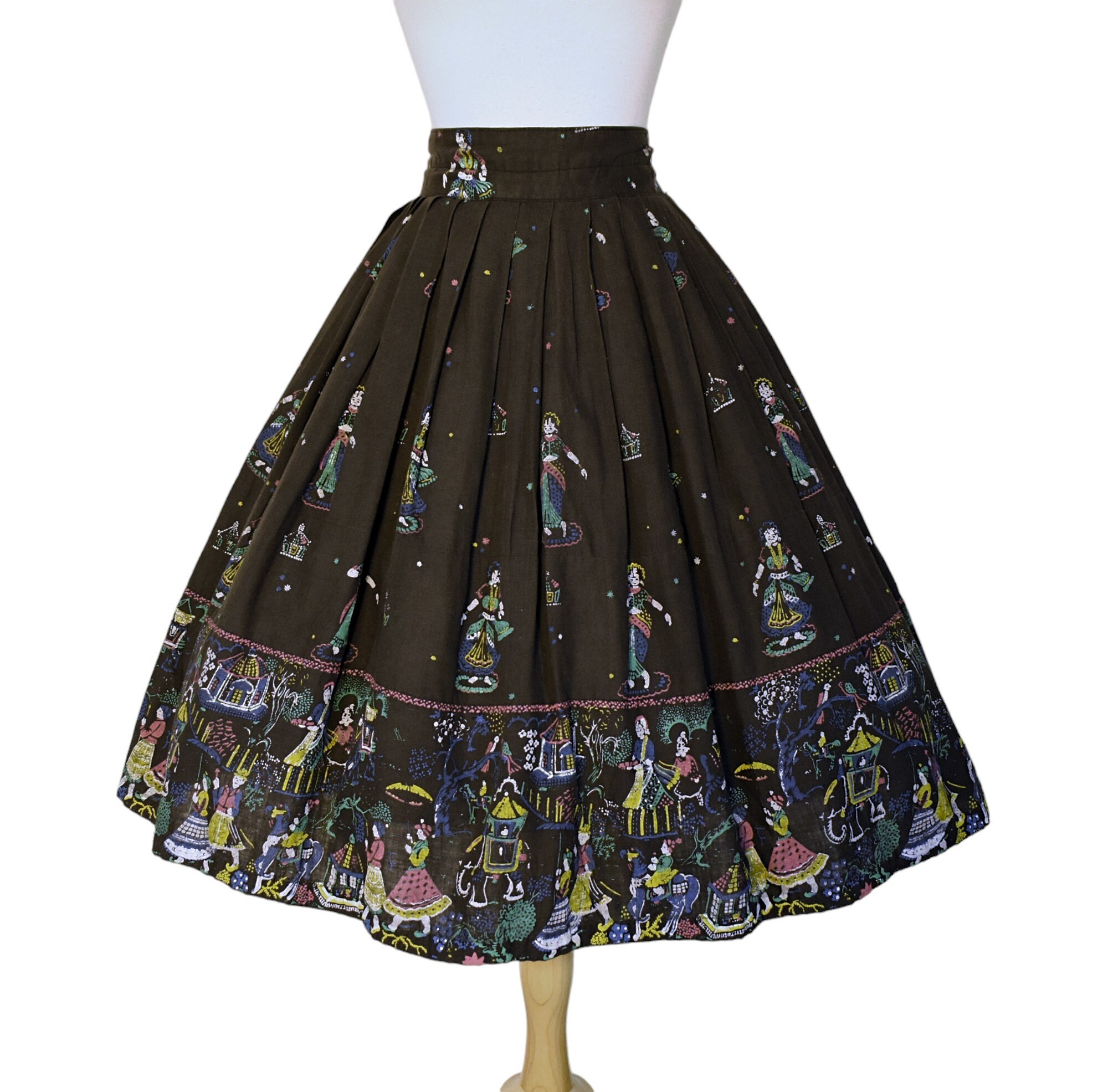 1950s Novelty Skirt - Etsy 