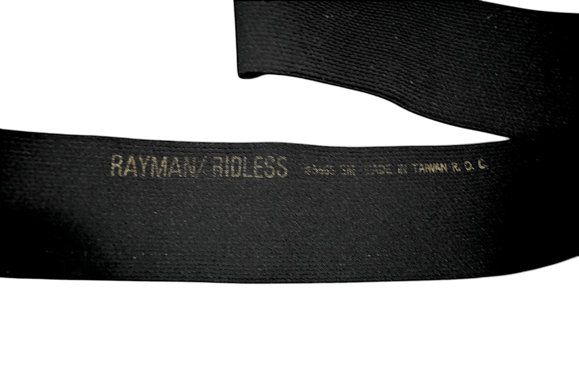Vintage‎ Rayman/Ridless Genuine Snack Skin Belt Small 5850 Vintage 80s Belt Rayman Ridless Raven Black Snakeskin  main image 4
