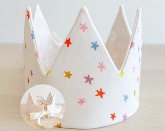 Reversible Children's Crown Pattern, Birthday Crown Sewing Pattern, PDF Sewing Pattern, Adjustable Fabric Crown, Pretend Play, Dress Up