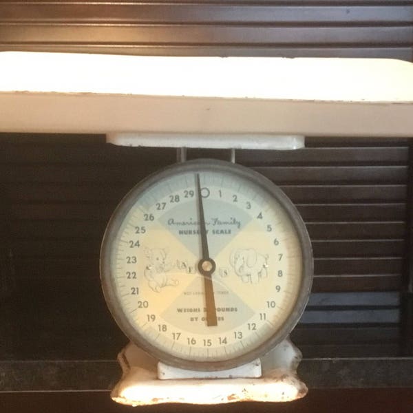 Vintage American Family Nursery Scales