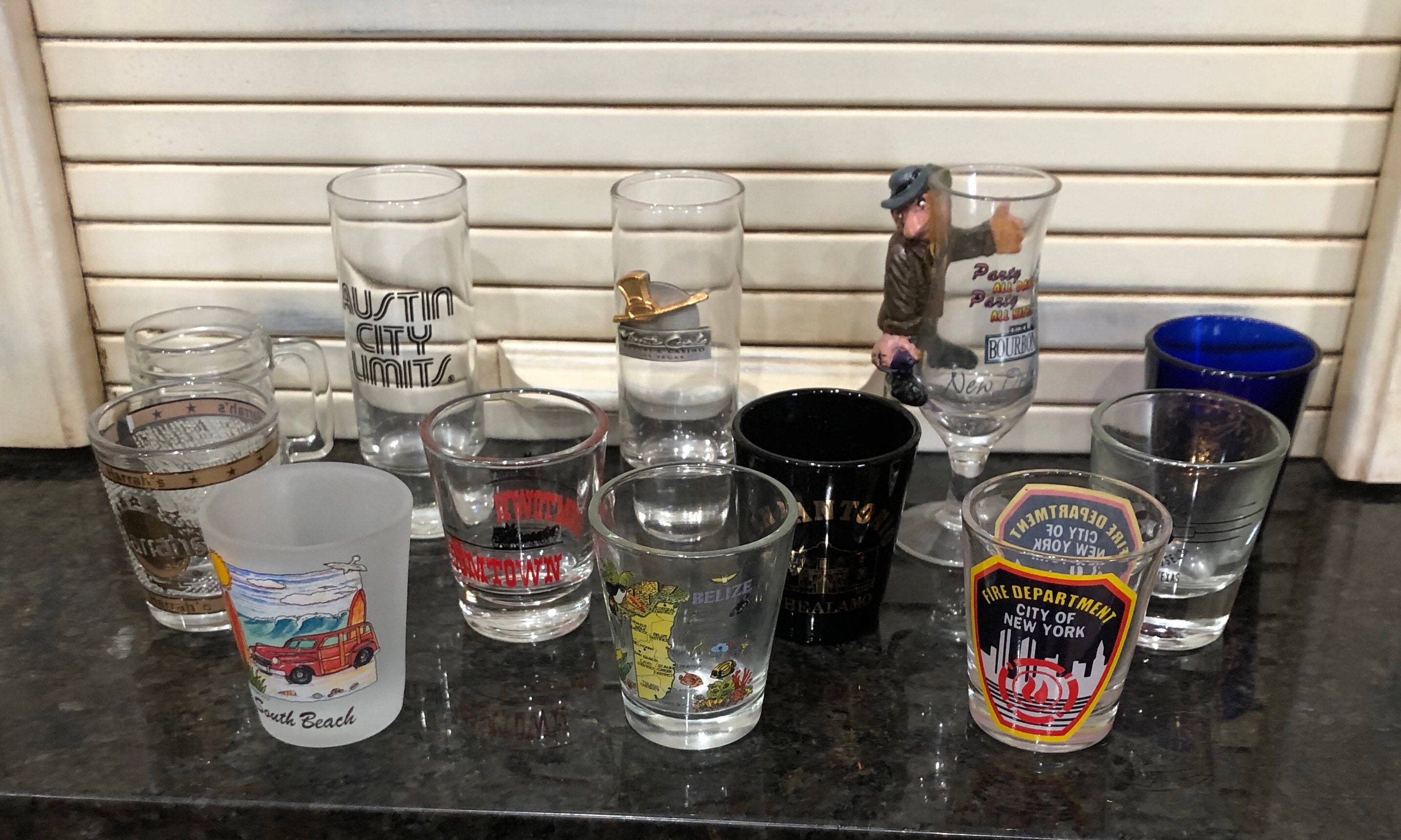 Vintage 12 different States Shot Glasses or Jiggers Etsy