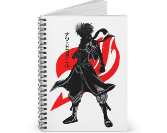 Natsu FairyTale Anime Composition Spiral Notebook Journal - Ruled Line