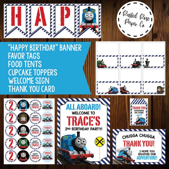 Thomas And Friends Birthday Party Decoration Kit Party Pack Etsy