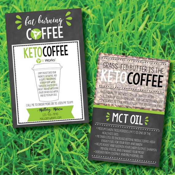 Printable It Works Global Keto Coffee Sample Cards Digital Printable It Works Global Keto Coffee Sample Cards Digital