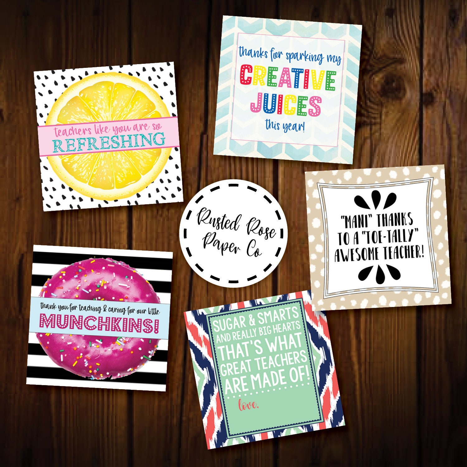 Teacher Gift Tags, Teacher Appreciation Gifts, Printable Instant Download Teacher Gift Tags, Teacher Appreciation, Educator Thank You