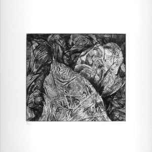 Abstract Intaglio Print on Archival Paper: &#39;Part 3&#39;