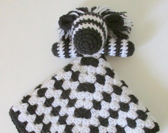 Zebra Lovey PDF Crochet Pattern - INSTANT DOWNLOAD