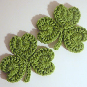 Shamrock Coasters PDF Crochet Pattern INSTANT DOWNLOAD image 1