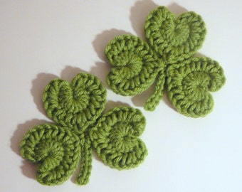 Shamrock Coasters PDF Crochet Pattern INSTANT DOWNLOAD