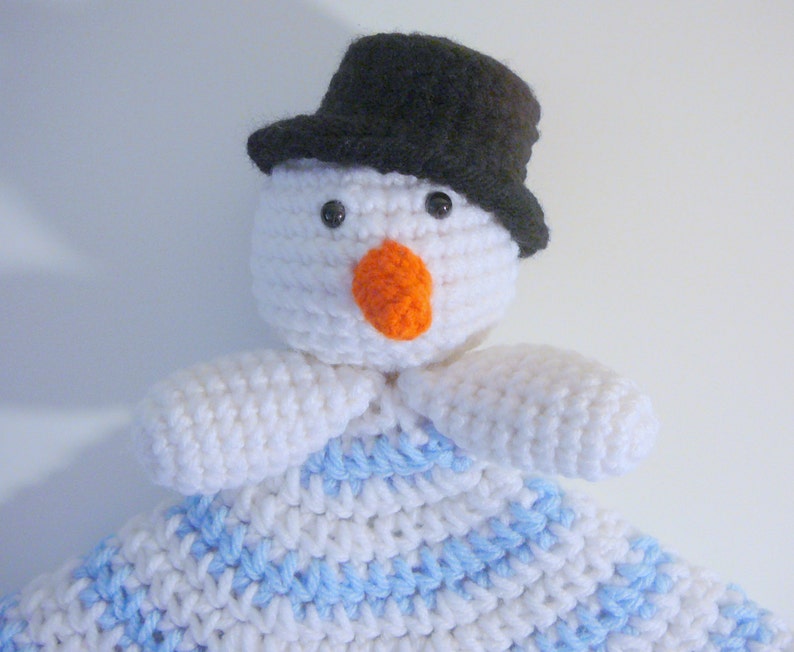 Snowman Lovey PDF Crochet Pattern INSTANT DOWNLOAD image 2