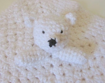Polar Bear Lovey PDF Crochet Pattern INSTANT DOWNLOAD