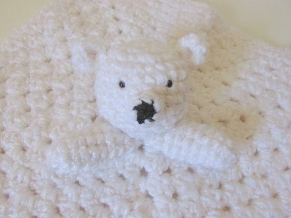 Polar Bear Lovey Crochet