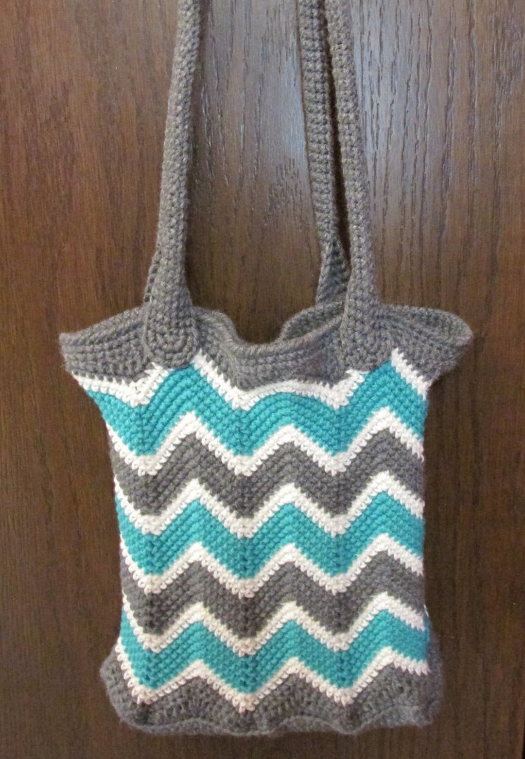 Chevron Grocery Bag / Book Bag PDF Crochet Pattern INSTANT DOWNLOAD - Etsy