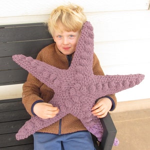 Large Plush Starfish Toy or Pillow PDF Crochet Pattern INSTANT DOWNLOAD