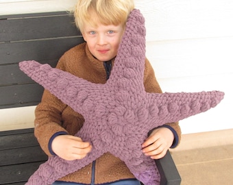 Large Plush Starfish Toy or Pillow PDF Crochet Pattern INSTANT DOWNLOAD